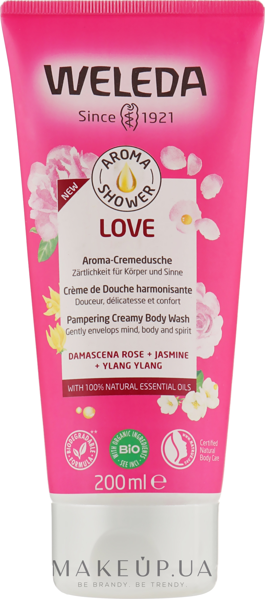 Крем-гель для душа "Арома любовь" - Weleda Aroma Love Pampering Creamy Body Wash — фото 200ml