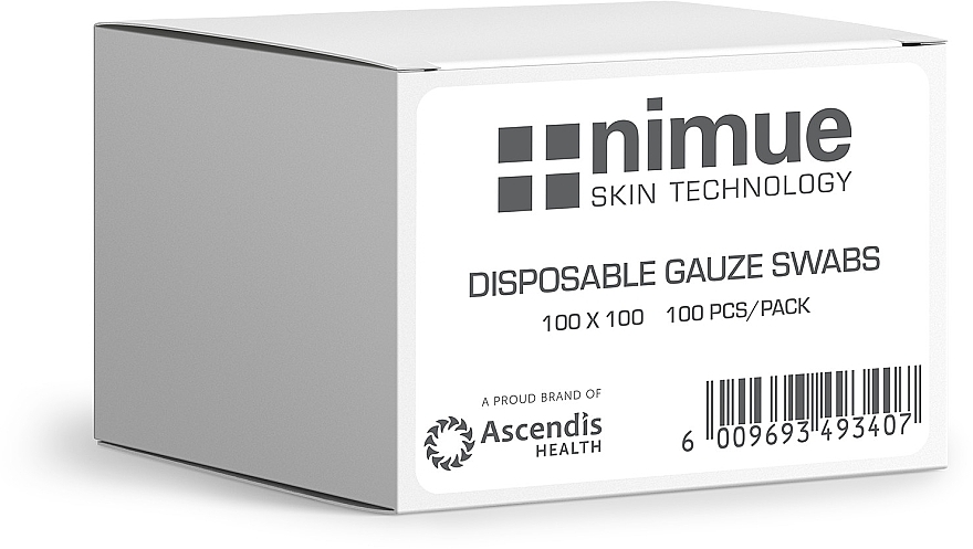 Одноразові марлеві серветки 100 x 100 мм - Nimue Skin Technology Disposable Gauze Swabs — фото N1