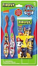 Набір - Firefly Paw Patrol Set (tooth/brush/2psc + tooth/paste/75ml + cup/1pcs) — фото N1