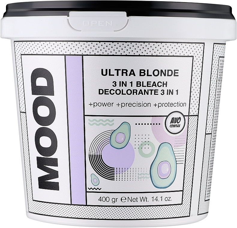 Обесцвечивающий порошок на основе глины - Mood Ultra Blonde 3in1 Bleach — фото N1