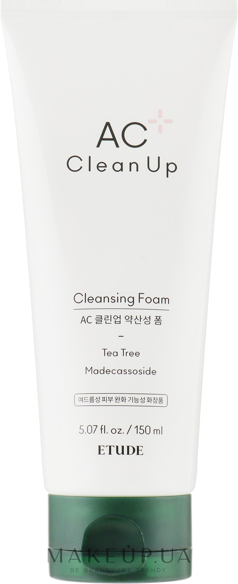 Пінка для вмивання - Etude House Ac Clean Up Cleansing Foam Foam Tea Tree Madecassoside — фото 150ml