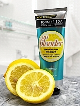 Зміцнювальна маска для пошкодженого волосся - John Frieda Sheer Blonde Go Blonder Lemon Miracle — фото N3