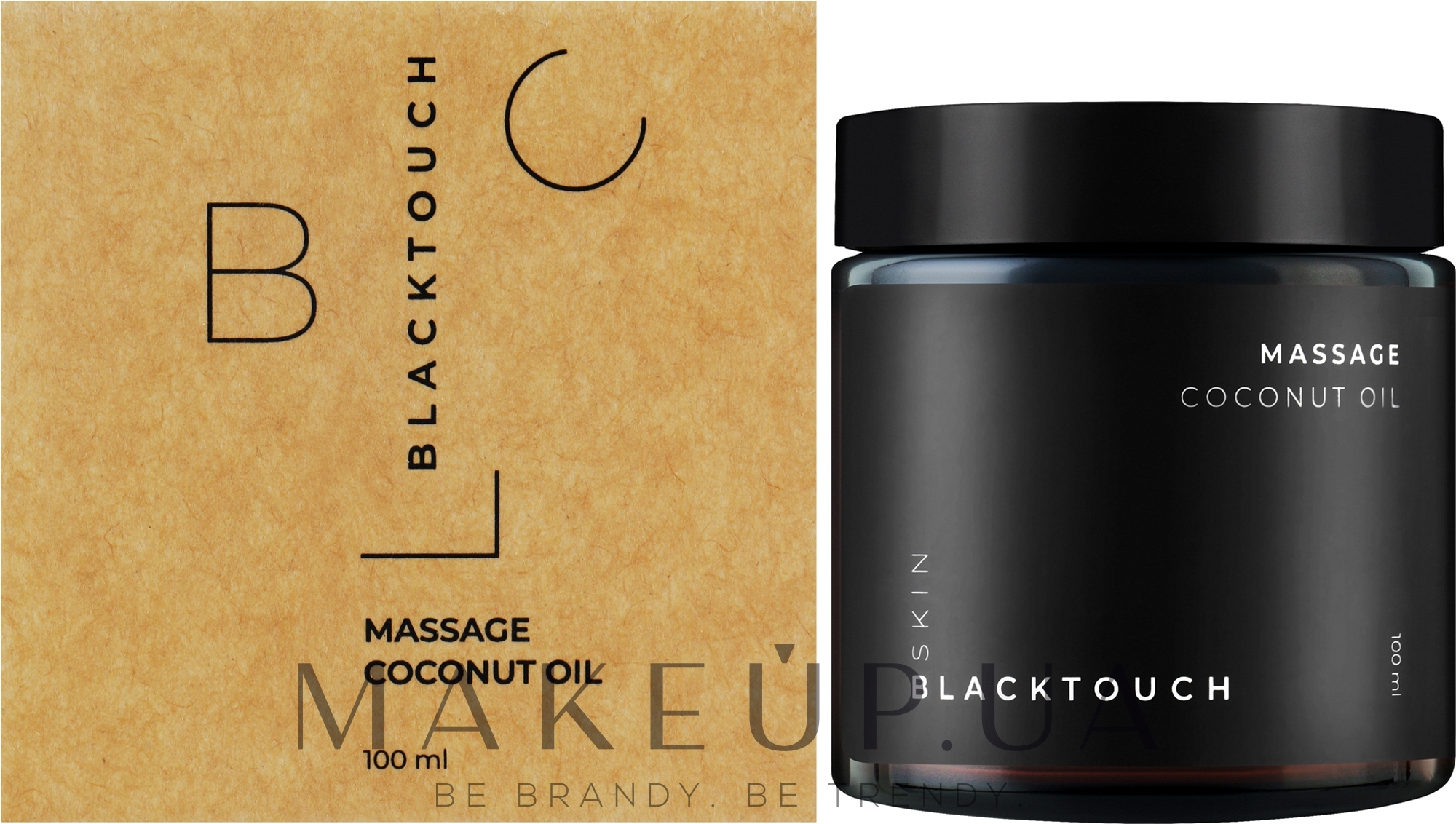 Натуральне нерафіноване кокосове масло - BlackTouch Skin Massage Coconut Oil — фото 100ml