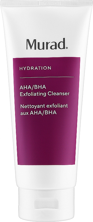 Очищающее отшелушивающее средство - Murad Hydration Aha/Bha Exfoliating Cleanser 