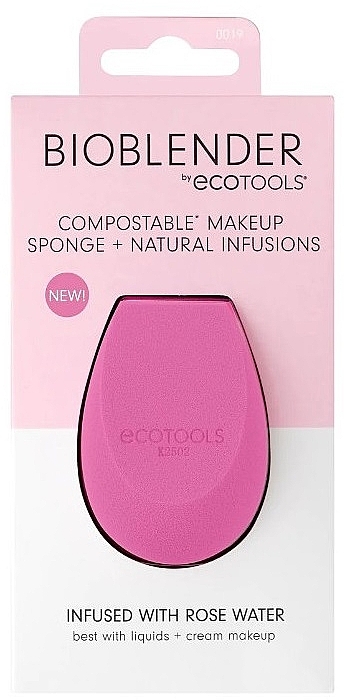 Спонж для макияжа, розовый - EcoTools BioBlender Rose Water — фото N1