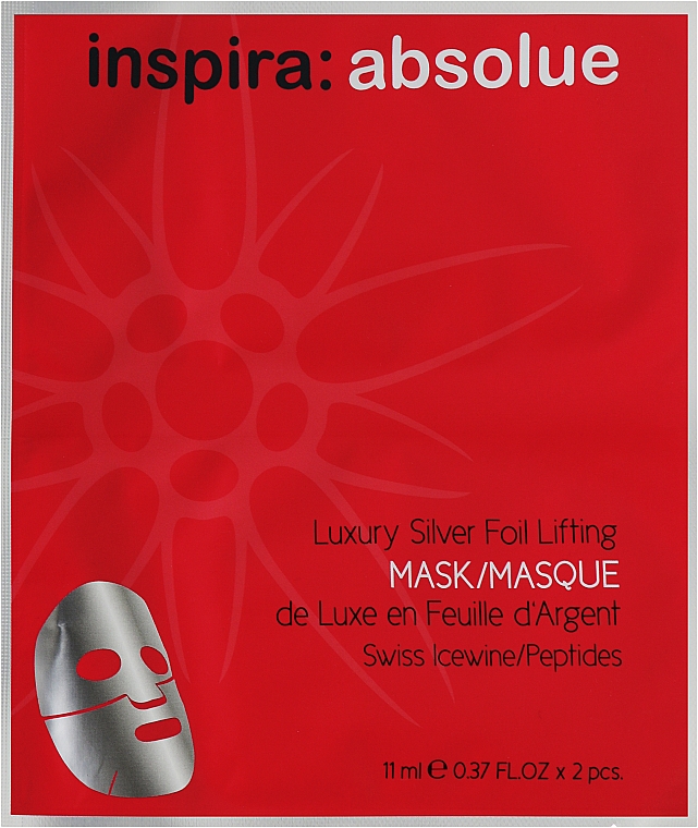 Маска-лифтинг с фольгой - Inspira:cosmetics Inspira:absolue Luxury Silver Foil Lifting Mask — фото N1