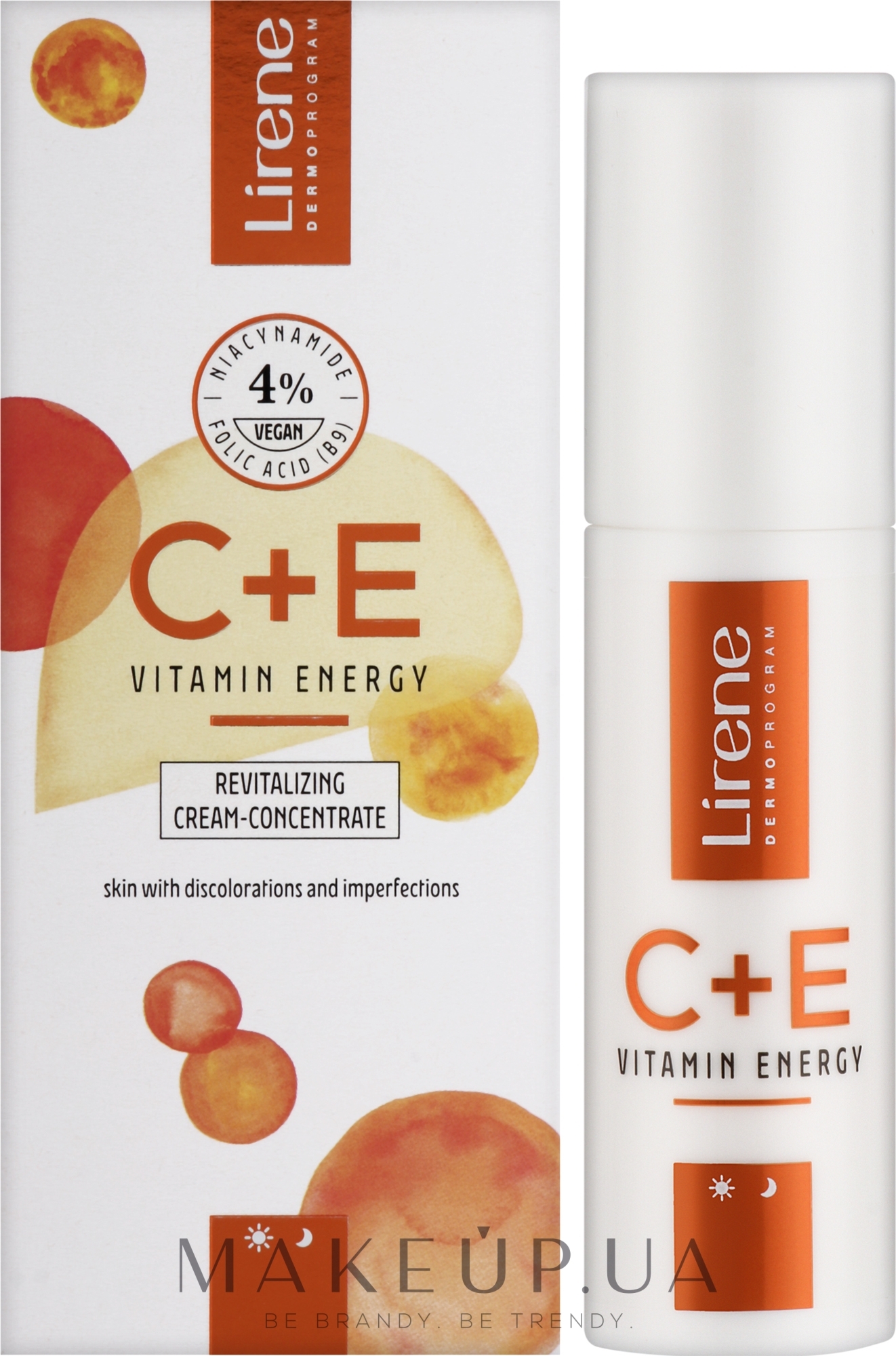 Відновлювальний крем для обличчя - Lirene C + E Vitamin Energy Cream — фото 40ml