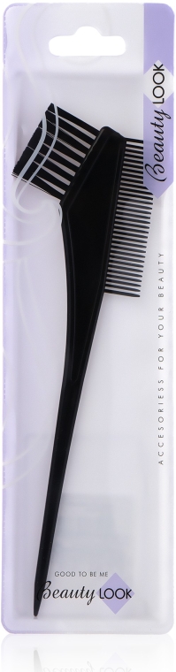 Кисточка для покраски волос с гребешком, 409773, черная - Beauty Look — фото N1