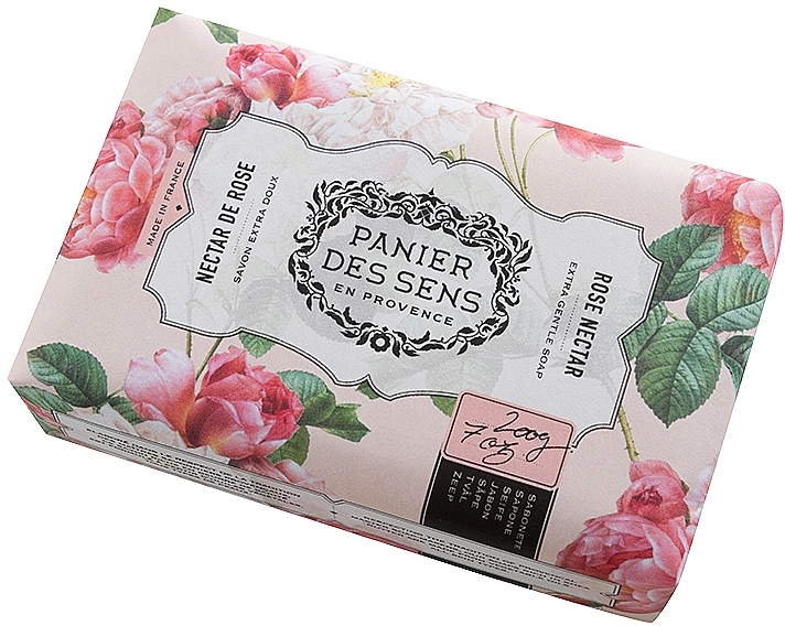 РАСПРОДАЖА Экстра-нежное мыло масло ши "Роза" - Panier Des Sens Extra Gentle Natural Soap with Shea Butter Rose Nectar * — фото N1