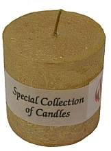 Парфумерія, косметика Свічка без запаху "Циліндр", 5х5 см, золота - ProCandle Special Collection Of Candles