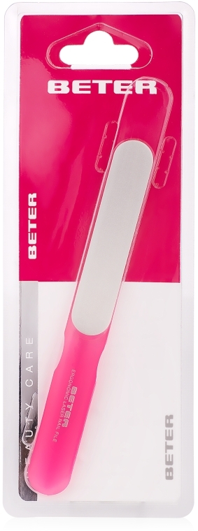 Пилочка для ногтей с лазерной поверхностью, эргономичная, розовая - Beter Beauty Care