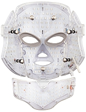Лікувальна LED-маска для обличчя та шиї, біла - Palsar7 Ice Care LED Face White Mask — фото N2