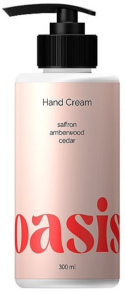 Парфумований крем для рук "Saffron Amberwood Cedar" - Oasis Hand Cream  — фото N2