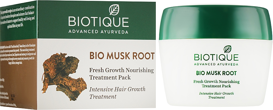 УЦЕНКА Питательная маска для роста волос - Biotique Bio Musk Root Fresh Growth * — фото N1