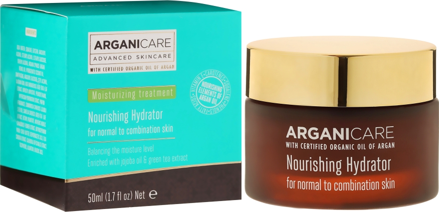 Зволожувальний крем-бальзам для обличчя - Arganicare Shea Butter Nourishing Hydrator — фото N1