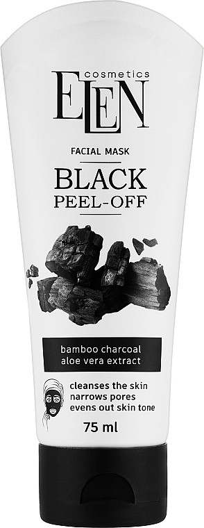 Маска-плівка для обличчя - Elen Cosmetics Facial Mask Black Peel-off — фото N1