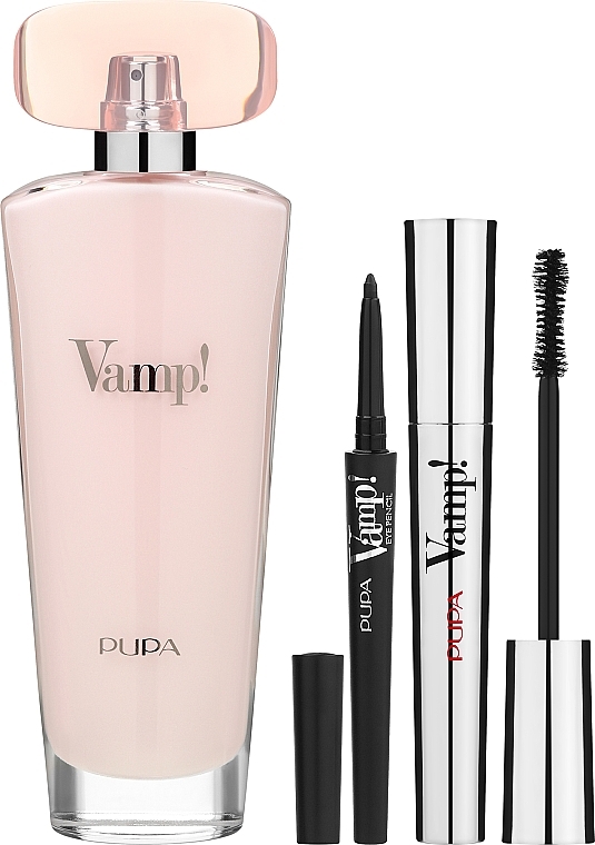 Pupa Vamp Pink - Набір (edp/100ml + mascara/9ml + eye/pencil/0,35g) — фото N2