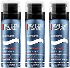 Парфумерія, косметика Набір для гоління - Biotherm Homme Shaving Foam Set(sh/foam/3x50ml)