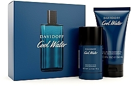 Парфумерія, косметика Davidoff Cool Water - Набір (deo/stick/70g + sh/gel/150ml)