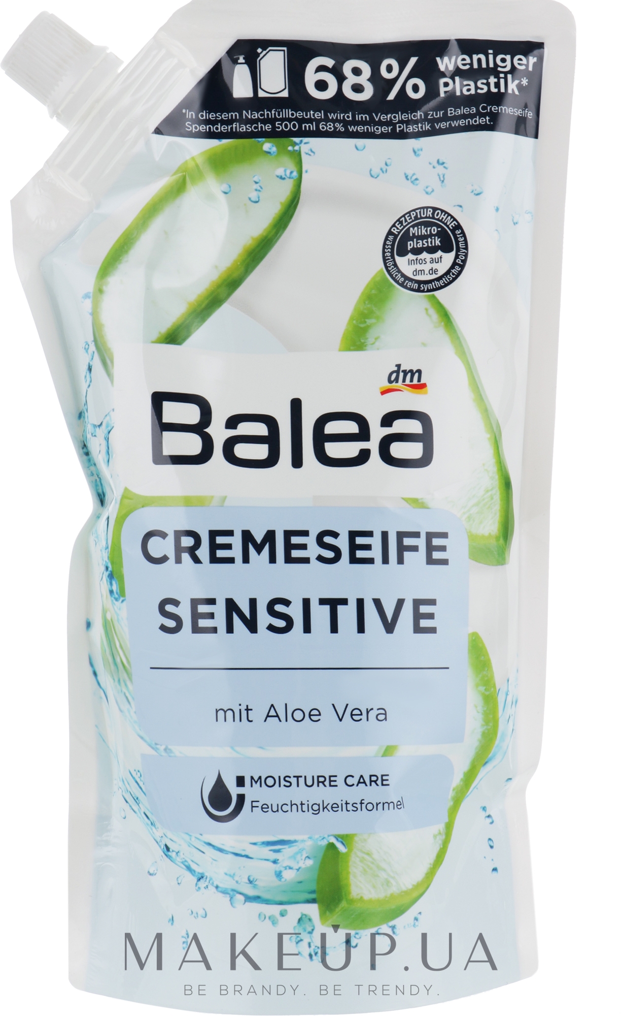 Жидкое крем-мыло с Алоэ Вера (запаска) - Balea Creme Seife Sensitive  — фото 500ml