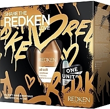 Парфумерія, косметика Набір - Redken All Soft Share the Love (sham/300ml + h/cond/300ml + h/treat/150ml)