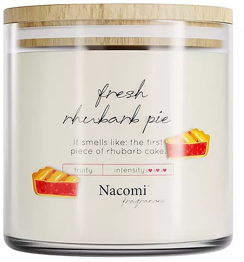 Ароматическая соевая свеча "Fresh Rhubarb Pie" - Nacomi Fragrances — фото N1