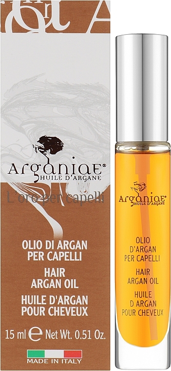 Чиста 100% органічна арганова олія для всіх типів волосся в спреї - Arganiae L'oro Liquido — фото N2
