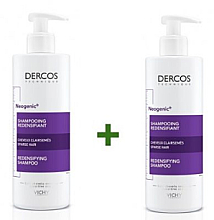 Парфумерія, косметика Набір - Vichy Dercos (Shampoo/400ml + Shampoo/400ml)