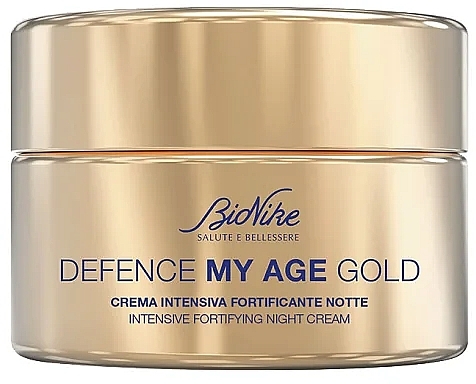 Укрепляющий ночной крем для лица - BioNike Defense My Age Gold-Intensive Fortifying Night Cream — фото N1