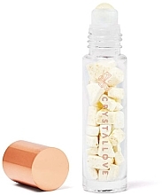 Бутылочка с кристаллами для масла "Молочный янтарь", 10 мл - Crystallove Milky Amber Oil Bottle — фото N1