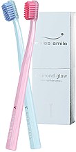 Ультрам'які зубні щітки, блакитна і рожева - Swiss Smile Diamond Glow — фото N2