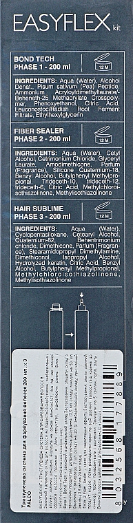 Трехступенчатая система для окрашивания волос - Palco Professional Easyflex Kit  — фото N3