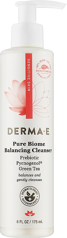 Збалансований очищувальний засіб - Derma E Pure Biome Balancing Face Cleanser