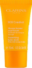 Маска для обличчя, живильна "З олією манго" - "Clarins SOS Comfort Nourishing Balm Mask With Wild Mango Butter" (тестер) (міні) — фото N1