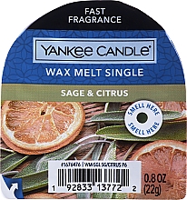 Духи, Парфюмерия, косметика Ароматический воск - Yankee Candle Classic Wax Sage & Citrus