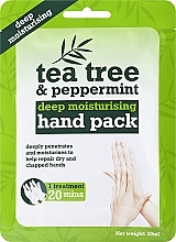 Духи, Парфюмерия, косметика Маска для рук с маслами чайного дерева и мяты перечной - Xpel Marketing Ltd Tea Tree & Peppermint Hand Pack 