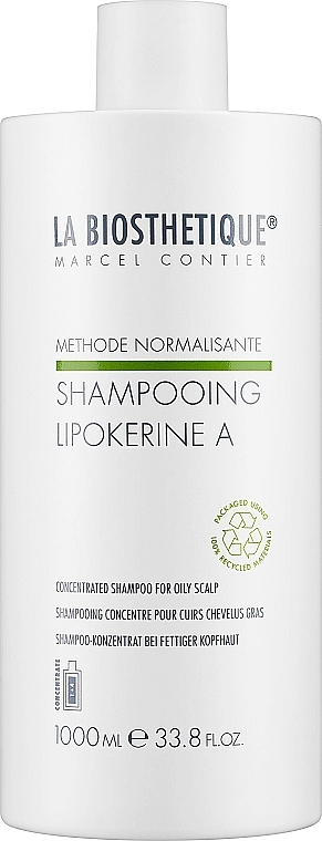 Шампунь для жирной кожи головы - La Biosthetique Methode Normalisante Shampooing Lipokerine A — фото N3