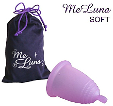 Парфумерія, косметика Менструальна чаша з кулькою, розмір XL, рожева - MeLuna Soft Menstrual Cup