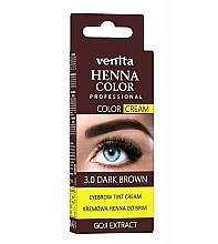 Venita Professional Henna Color Cream Eyebrow Tint Cream Goji Extract - Крем-фарба для фарбування брів з хною — фото N9