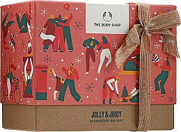 Парфумерія, косметика Подарунковий набір, 6 предметів - The Body Shop Jolly & Juicy Medium Strawberry Gift Box