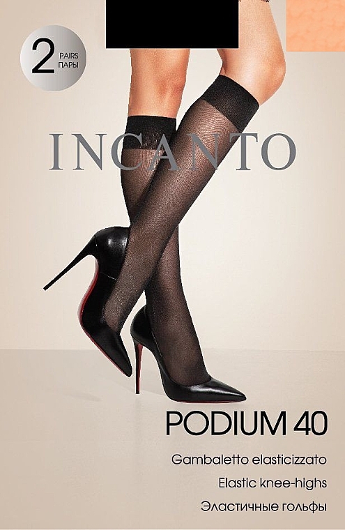 Гольфы для женщин "Podium" 40 Den, melone - INCANTO — фото N1