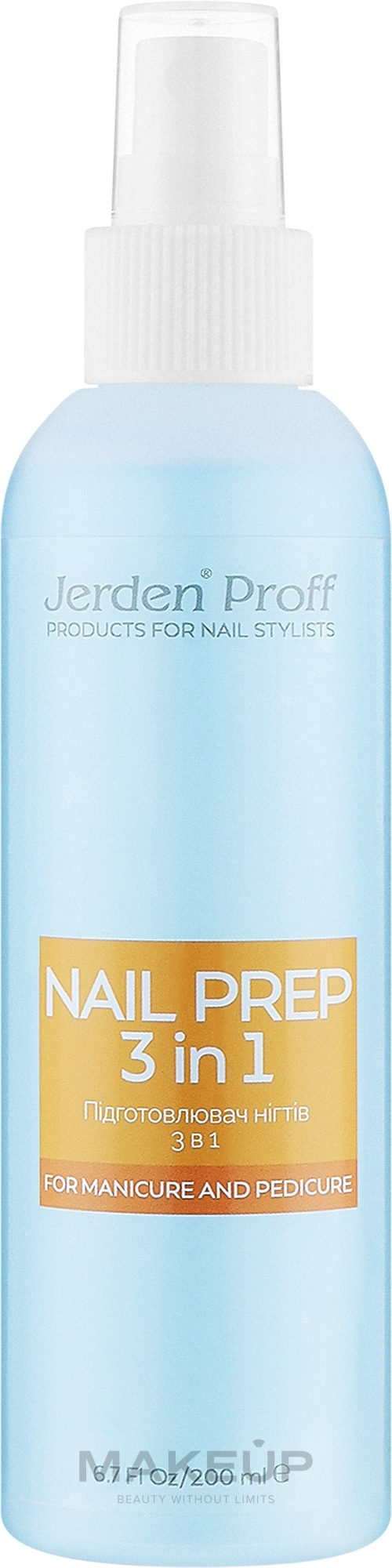 Підготовник нігтя 3 в 1 - Jerden Proff Nail Prep — фото 200ml
