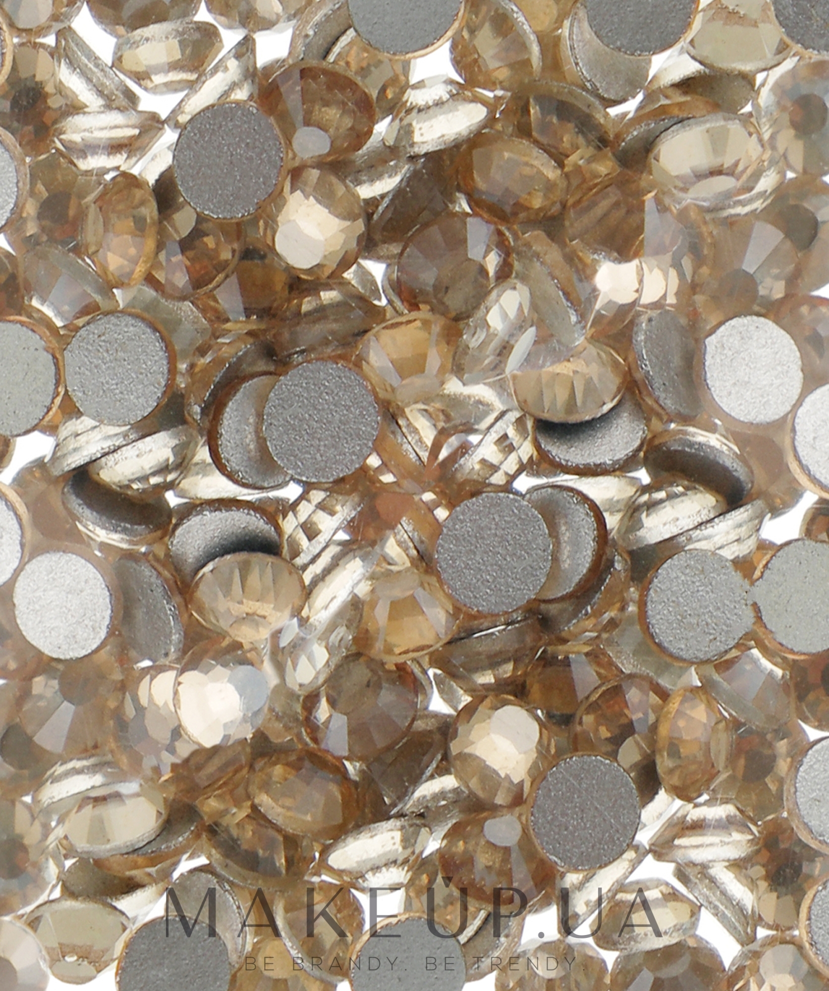 Декоративні кристали для нігтів "Cryctal Golden Shadow", розмір SS 08, 100 шт. - Kodi Professional — фото 100шт