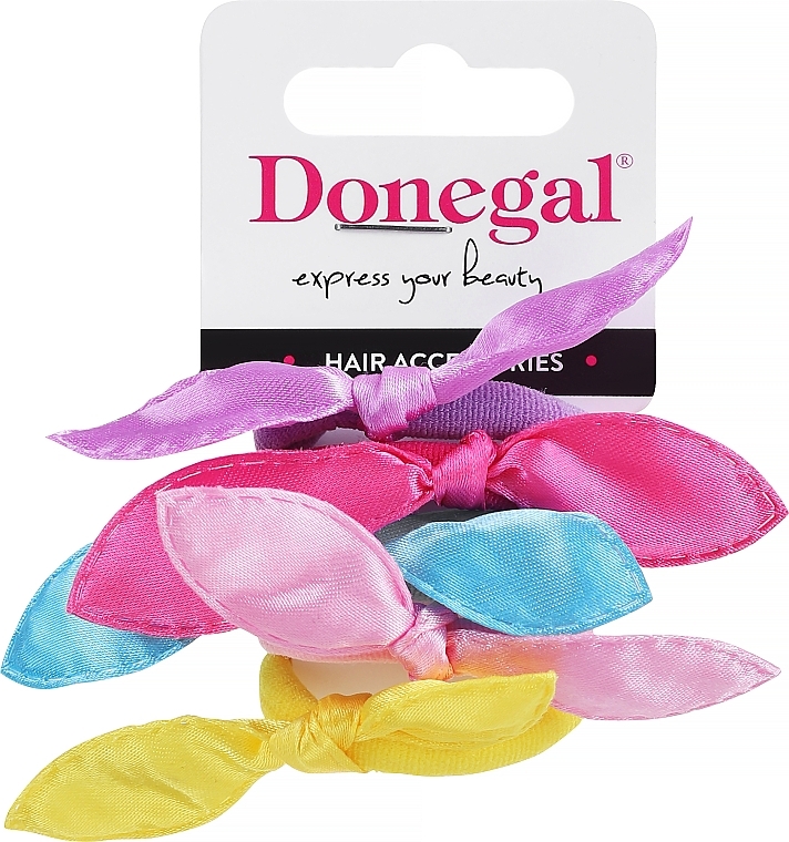Резинка для волосся, 5 шт., FA-5682, різнокольорові 3 - Donegal — фото N1