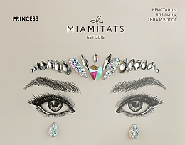 Духи, Парфюмерия, косметика Клеящиеся кристаллы для лица - Miami Tattoos Princess