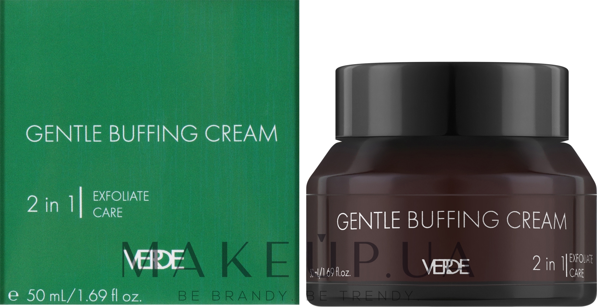 Мус-скраб для обличчя та брів - Verde Gentle Buffing Cream — фото 50ml