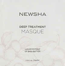 Парфумерія, косметика Маска для відновлення пошкодженого волосся - Newsha Deep Treatment Masque (пробник)