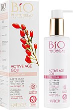 Парфумерія, косметика Очищувальне молочко - Phytorelax Laboratories Active Age Goji Cleansing Oil-Milk