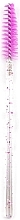Парфумерія, косметика Одноразові щіточки для вій і брів, прозоро-фіолетові - Lewer
