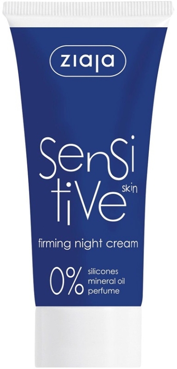Нічний зміцнювальний крем для чутливої шкіри обличчя - Ziaja Sensitive Firming Night Cream — фото N1